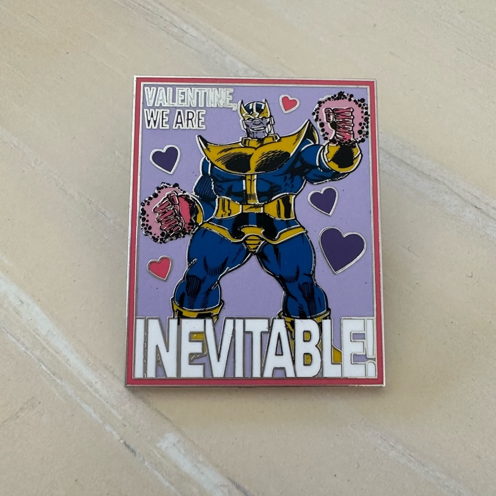 Thanos valentine pin